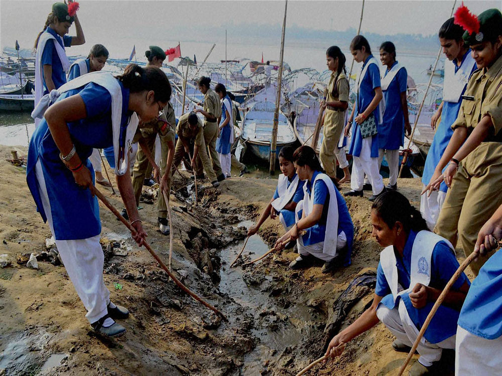 Clean India campaign. PTI file photo