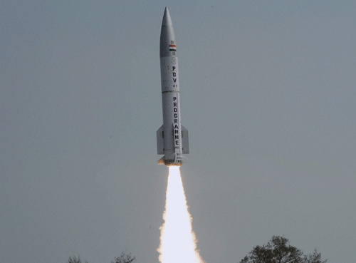 Missile.  PTI photo for representation only