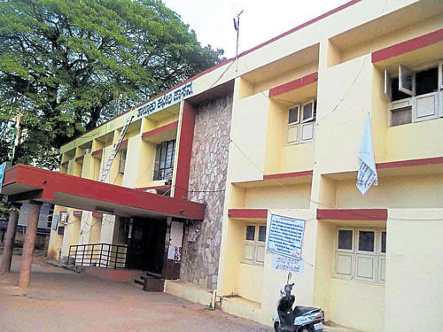 The taluk office in Hassan, which is visited by hundreds of people every day, functions from a congested building with poor infrastructure. DH&#8200;photo