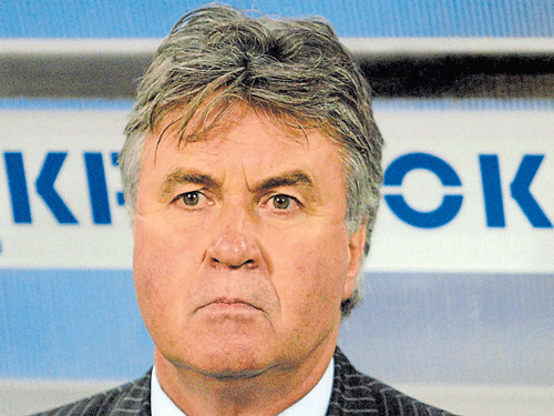 reunion? Guus Hiddink appears likely to return to Chelsea after he was spotted holding talks with Blues' officials.