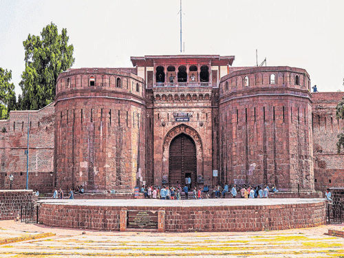 In a time warp The majestic facade of Shaniwarwada.