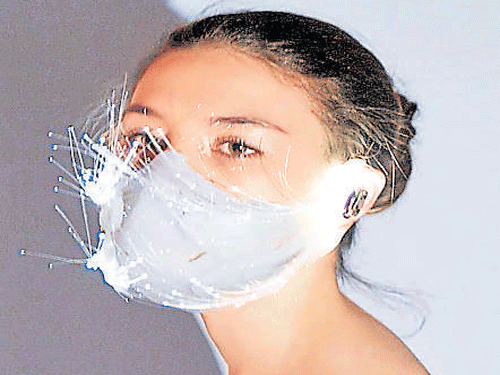 Anti-pollution mask gives  a breath of fresh air