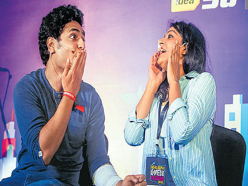 laugh riot Kenny Sebastian and Kaneez Surka at 'Bangalore Comedy Festival'.