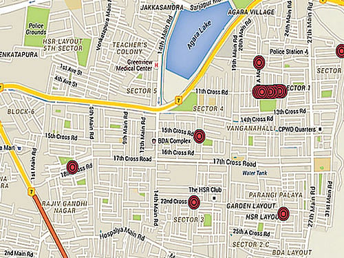 Residents use Google to map HSR Layout potholes