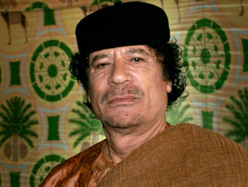 Muammar Gaddafi. File photo