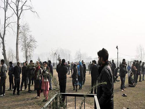The tremor occurred at 2:07 PM and people in the national capital region rushed out of their homes. People in Kashmir also felt the tremor. File photo