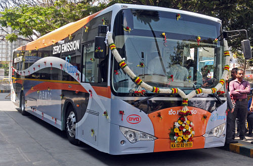Delhi, Karnataka and Maharashtra have shown interest in  developing the retrofit solutions by converting diesel buses into electric, said the official. DH File photo