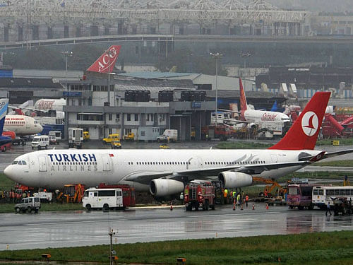 The Boeing 777-300ER plane, which was scheduled to take off for Istanbul at 0650 hours, left for its destination at around 1130 hours, sources said. PTI File Photo