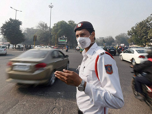 The air quality of the city remained abysmal today with authorities recording severe quantity of pollutants, eight to ten times above the safe limits in real time, mainly due to a play of atmospheric factors. PTI File Photo