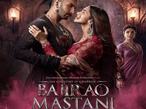 The film, starring Ranveer Singh, Deepika Padukone and Priyanka Chopra in lead roles, had a gross collection of Rs 211 crore in India (net box office collection of Rs 162.35 crore) and Rs 90 crore (USD 13.5 million) in overseas markets, Eros International Media said in a statement here. Movie poster