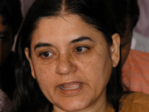 Union Minister for Women and Child Development, Maneka Gandhi. DH file photo
