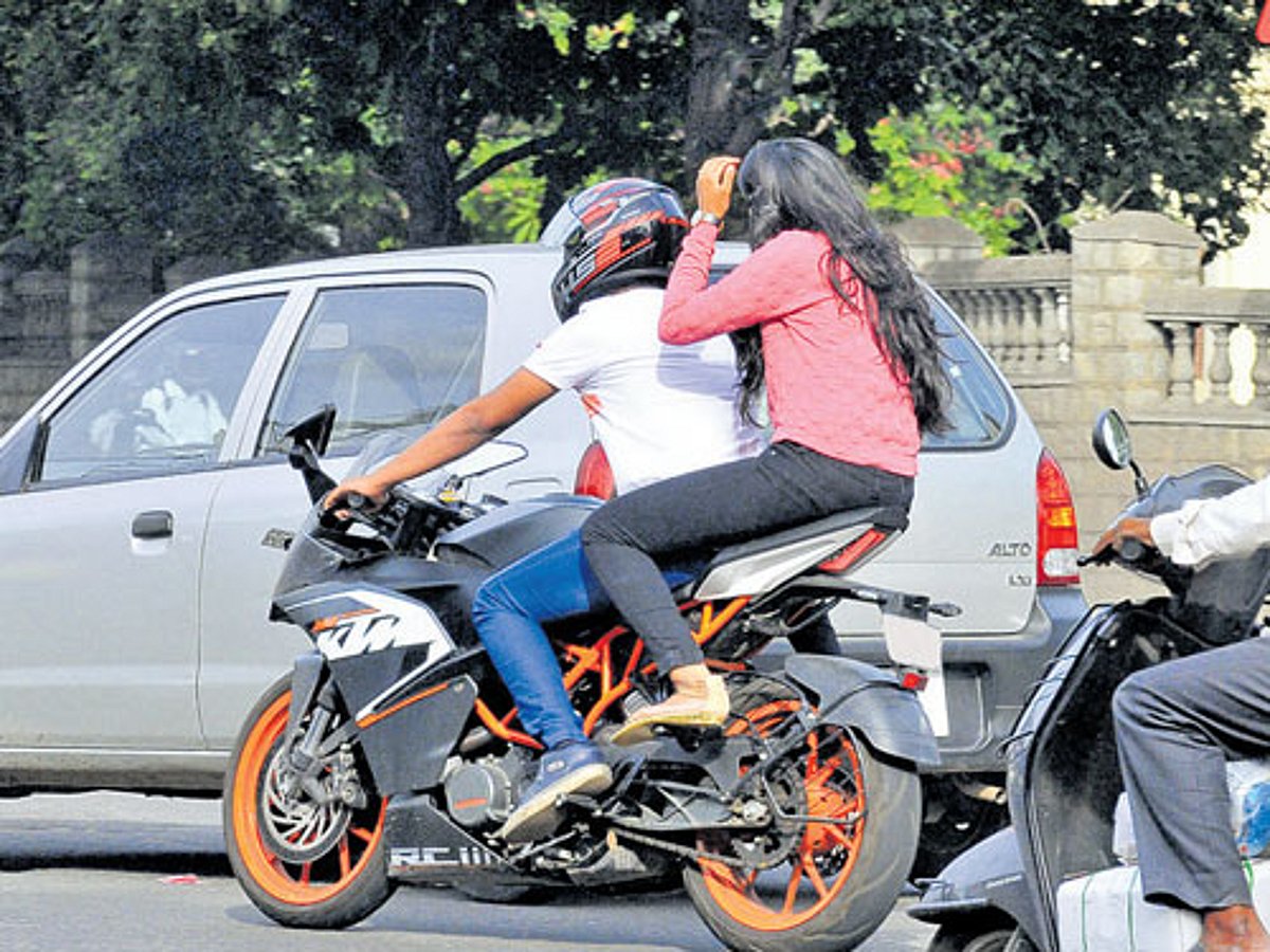 Helmetless pillion riders, take it easy for 15 days