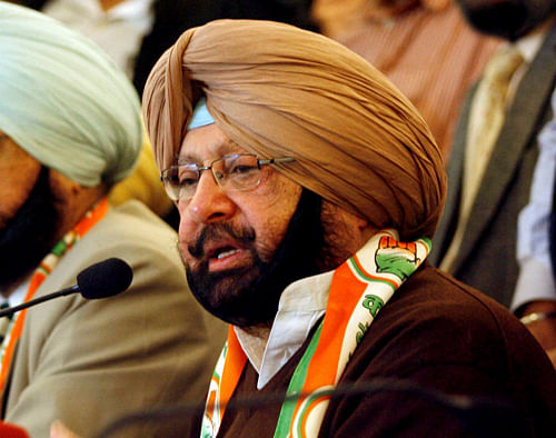 Punjab Congress president Capt Amarinder Singh. pti file photo