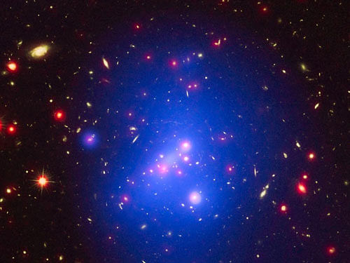 galaxy cluster, image:NASA, twitter