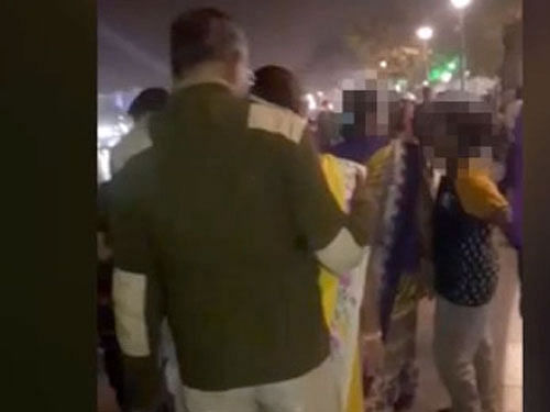 Video of policeman 'groping' girls goes viral; probe ordered