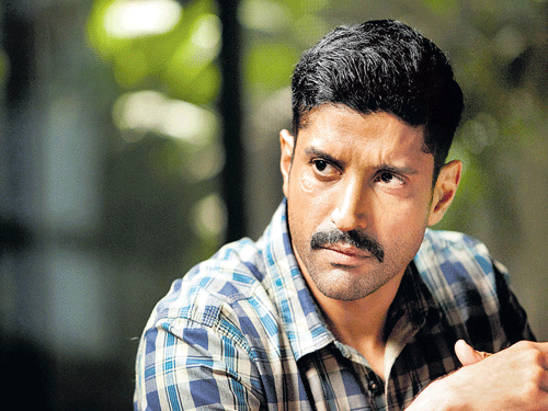 In a good space Actor Farhan Akhtar in a still from 'Wazir'.