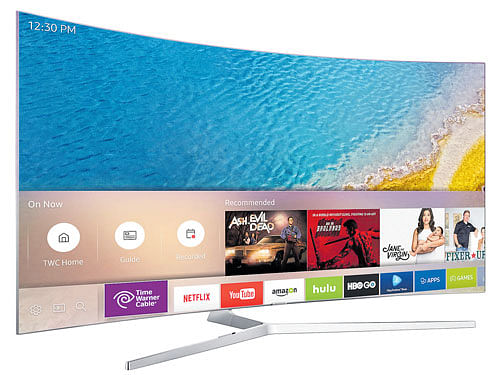 Samsung's next flagship TV, the KS9500 4K TV. NYT