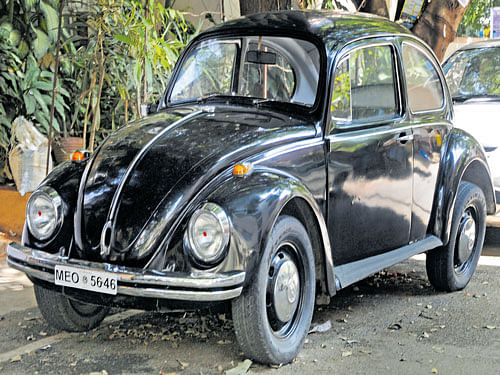 The 1968 model Volkswagen Beetle. DH Photo by SK Dinesh