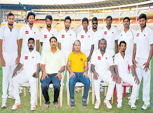 CHAMPIONS Century Cricketers, winners of the KSCA Group I, Division IV cricket tournament for theMetro Shield STANDING (Fromleft): Gulshan, Pramodh, Mahesh Patil, Prithvi, Kishore, Vignesh, Suresh , Raghu, Praveen; SITTING: Samuel, Vijay Singh (coach), Rahul Bafna (secretary), V Kamalanathan (captain), AR Ullas.