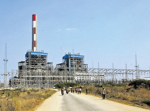 A viewof the Yermarus Thermal Power Station (YTPS) in Raichur district. DH FILE PHOTO