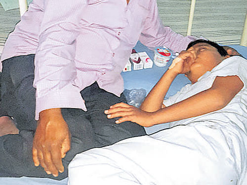 Shivnath Yogi with his grandson Ayush.