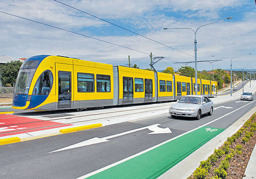 The light rail system. Photo for representation purpose only