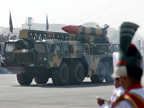 A nuclear-capable ballistic missile Hatf-II Abdali, Reuters fil ephoto