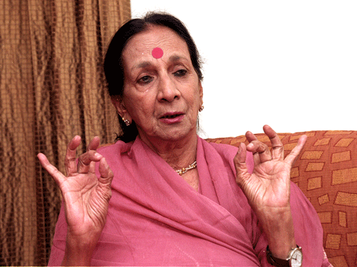 Mrinalini Sarabhai had received many distinguished awards and citations in recognition of her contribution to art. She had trained over 18,000 students in Bharatnatyam and Kathakali. DH File Photo.