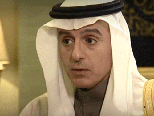 Saudi Arabia's Foreign Minister Adel Al-Jubeir. Screen grab.