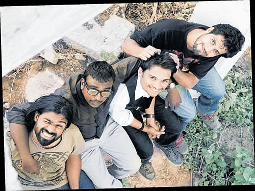 rocking (From left) Ravi Nair, Anish Nadh, Mahesh Raghunandan and Ashwin Shekhar.