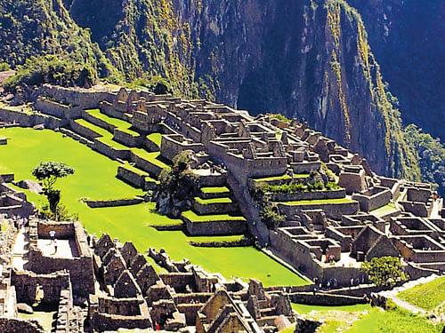 ancient Step farming site at Machu Picchu.
