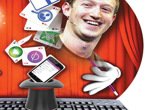 Some people claim that Facebook intends to offer services through chosen service providers. DH illustration