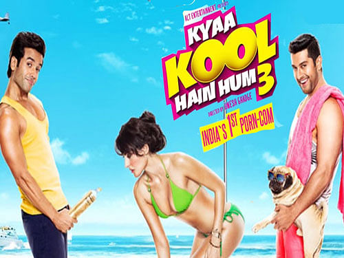The Bombay High Court today issued notices to the producers, director and writers of the film `Kya Kool Hain Hum 3' and sought a response to a public interest litigation seeking a ban on it for allegedly vulgar content. Movie poster