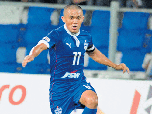 frank talk: Sunil Chhetri admits the current state of football in the country bothers him. file photo