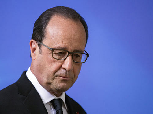 Hollande will land in Chandigarh on Sunday to commence his second visit to India. Reuters file photo