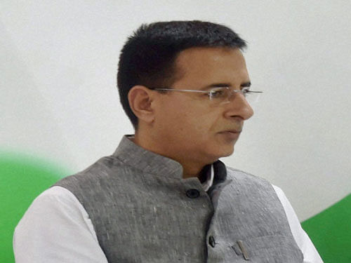 'The party will decisively fight undermining of elected mandate by autocratic attempts of BJP government,' Congress chief spokesperson Randeep Surjewala said. PTI file photo