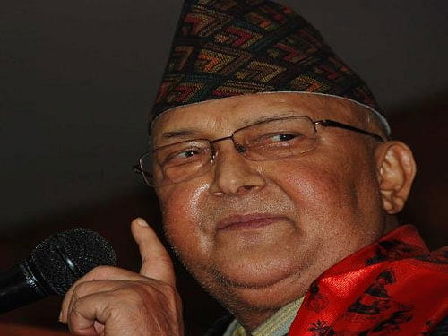 An India visit by Oli, the first foreign tour by him after assuming the office, is likely to take place in late February with preparations apace, according to reports in the Nepali media.  Image courtesy Twitter.