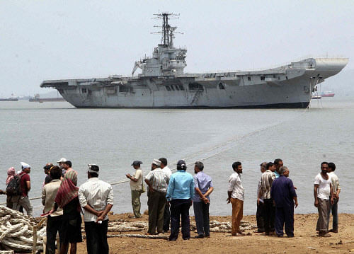 Commissioned in 1961 as INS Vikrant, Indian Navy's first aircraft carrier help bolster India's naval power in the Indian Ocean region for 36 years until its decommissioning in 1997. PTI file photo