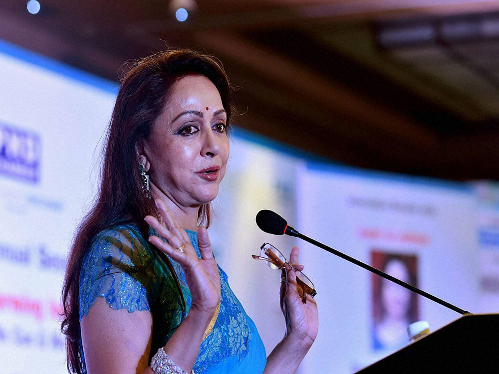 According to documents procured under the Right to Information (RTI) by activist Anil Galgali, Hema Malini was allotted the plot worth crores of rupees for a paltry Rs.70,000. PTI file photo