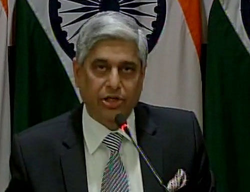 'We have said before that we see the Mumbai terror attack trial as a test of Pakistan's sincerity in combating terrorism directed against India,' Vikas Swarup, official spokesperson of the Ministry of External Affairs, told journalists on Thursday in New Delhi. File photo