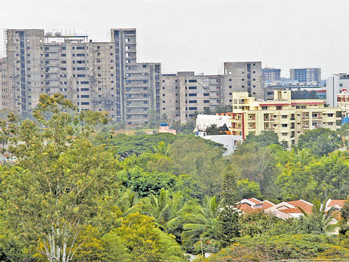 The study states that 33 per cent of corporate real estate spaces in the country are situated in the City. DH file photo