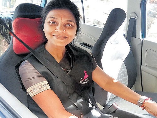 Elderly citizens and children can also make use of Taxshe, a cab service for women. DH photo