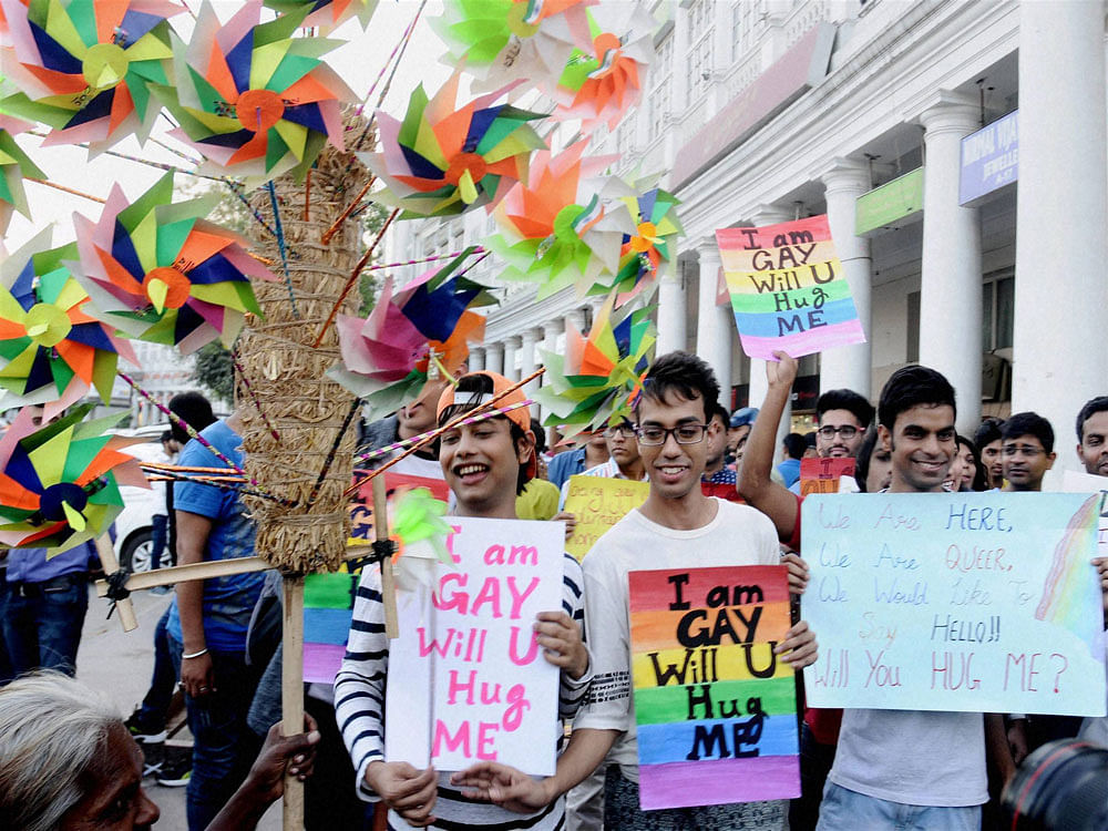 The court order came ahead of the hearing by the Supreme Court in an open court on February 2 a curative petition of gay activists challenging its verdict criminalising homosexuality in the country. PTI file photo