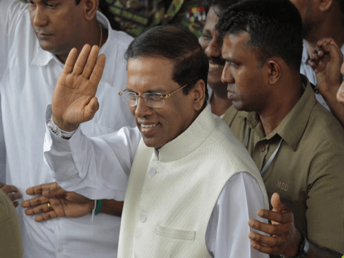 President Maithripala Sirisena since becoming President in 2015 by defeating Mahinda Rajapaksa, under whose leadership the Sri Lankan forces defeated the LTTE, has begun several actions to win back the Tamils in the reconciliation process. File photo