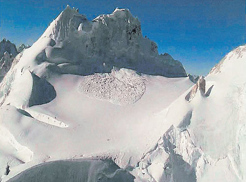 The Siachen area where 10 army personnel from the Madras Regiment died in an avalanche. PTI