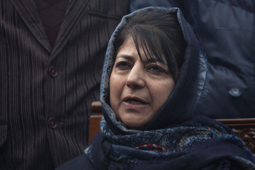 PDP chief Mehbooba Mufti. AP file photo
