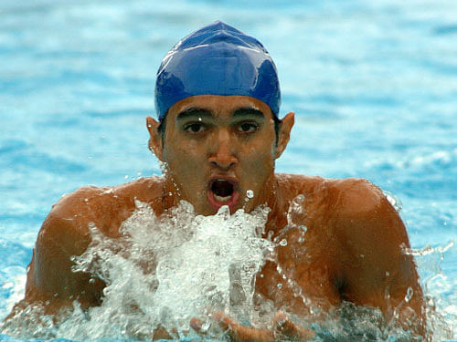 Sandeep Sejwal won his pet event in 2 minute and 20.66 seconds to better his own record of 2:21.03, which he had set in the last edition in Dhaka in 2010 and defended his title. DH file photo