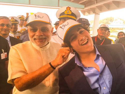 'Proud moment in a father's life, when the Prime Minister pulls your son's ear in jest & calls him a good boy,' Akshay wrote.