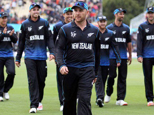 Brendon McCullum marked his last one-day international for New Zealand with a match and series victory over Australia today. Courtesy : Twitter