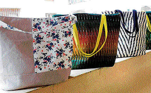 A collection of tote bags by Kavitha.
